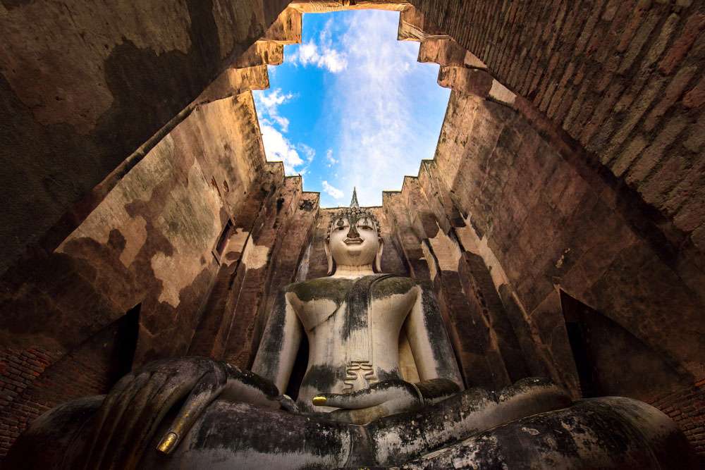 Wat Si Chum à Sukhothai, Thailande